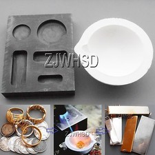 1/4 1/2 1OZ Barra De Ouro lingote Redondo Moeda molde Fundição refinação + Conjunto de fusão do cadinho comprar usado  Enviando para Brazil