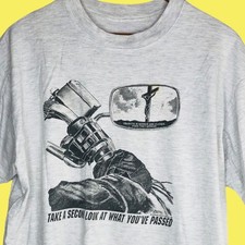 Camiseta motociclista vintage anos 90 GG dê uma olhada no que você passou Jesus Christian, usado comprar usado  Enviando para Brazil