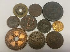 Lote de 10 monedas antiguas mixtas del mundo extranjero de los años 17-1800**** segunda mano  Embacar hacia Argentina