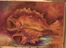 Vintage abstract fish for sale  Ypsilanti