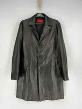 Casaco de couro de cordeiro preto HUGO BOSS HUGO LODOR masculino UE 50 M-L feito na Turquia comprar usado  Enviando para Brazil