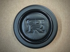 Skórzany klakson Leather Horn Button MOMO Kierownica Nissan Skyline GTR R34 R33 R32 na sprzedaż  PL