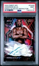 2024 TOPPS FINEST UFC FINEST REFRATOR PRETO AUTOMÁTICO ANDERSON SILVA 01/10 PSA 9, usado comprar usado  Enviando para Brazil