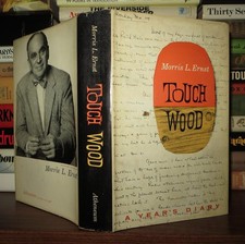 Ernst, Morris L.  TOUCH WOOD  1st Edition 1st Printing comprar usado Ernst, Morris L.  TOUCH WOOD  1st Edition 1st Printing comprar usado  Enviando para Brazil
