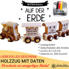 Holzzug personalisiert geburts gebraucht kaufen  Steinmauern