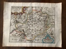 Antique map montgomeryshire. for sale  LLANIDLOES