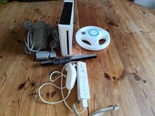 Console Nintendo Wii RVL-001 + wiimote + alimentation + cables et volant - lot 5, usado comprar usado  Enviando para Brazil