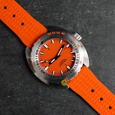 Relógio de mergulho personalizado 42mm estilo DX mostrador laranja mod movimento automático NH35A comprar usado  Enviando para Brazil