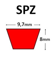 Courroie trapézoïdale spz d'occasion  Chaumont