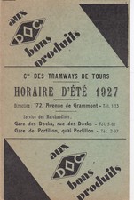 Dépliant horaire 1927 d'occasion  Saint-Igny-de-Vers