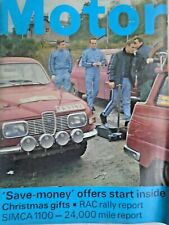 Motor magazine november for sale  TONYPANDY