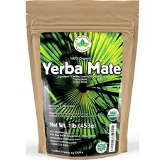 Chá de erva-mate orgânico 1 lb | Alta cafeína | Fresco e sem poeira comprar usado  Enviando para Brazil
