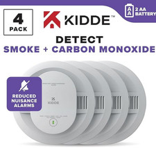 Pacote com 4 detectores de fumaça e monóxido de carbono Kidde, alimentado por bateria AA (NÃO voz) comprar usado  Enviando para Brazil