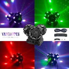 Cabeça móvel 18 LED feixe rotativo DMX512 luz de palco RGBW DJ discoteca clube de festa comprar usado  Enviando para Brazil