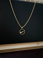 Colar Nike - Pingente Nike Swoosh - Corda 3mm - Corrente de Ouro 20" Presente de Dia dos Pais comprar usado  Enviando para Brazil