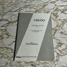 De colección 1974 Antonio Vivaldi Credo Partitura Vocal SATB Cuerdas Orquesta Walton Múltiple segunda mano  Embacar hacia Mexico
