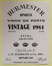 Burmester étiquette vinho d'occasion  Étaples