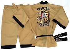 Fantasia quimono e calça vintage anos 70 Mr. Karate bordada tigre treinamento Gi uniforme comprar usado  Enviando para Brazil