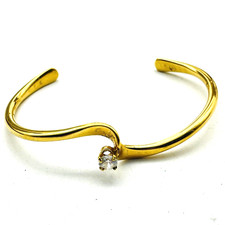 Bracelete de punho ondulado tom dourado contas de vidro acento clássico carreira cosplay LARP comprar usado  Enviando para Brazil