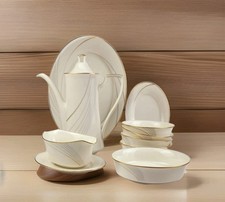 Noritake Golden Tide redemoinhos dourados, cafeteira/creme/jantar/salada e muito mais, usado comprar usado  Enviando para Brazil