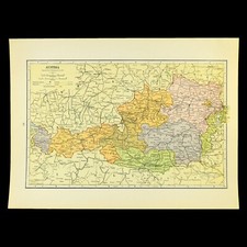 Vintage austria map for sale  Willow Grove