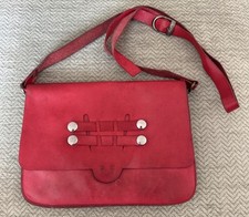 Red leather handbag for sale  BRISTOL