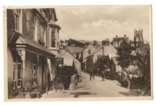 Parracombe postcard cyclist for sale  LONDON