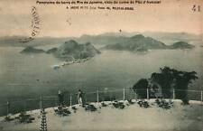 CPA BRESIL - Panorama da barra do RIO de JANEIRO, vista cume Pao d'Assurcar, usado comprar usado  Enviando para Brazil