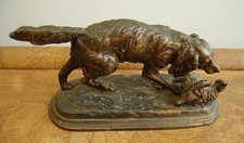 Antique bronze hunting for sale  BRIDPORT
