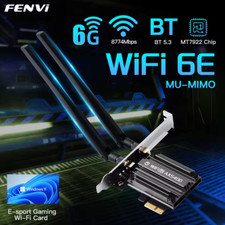 Adaptador de rede WiFi 6 PCI-E AX5400 placa WiFi 3000Mbps banda TRI Bluetooth 5.2 Reino Unido comprar usado  Enviando para Brazil