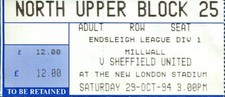 Millwall sheffield united for sale  LEEDS