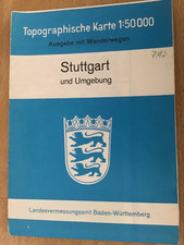 Topographische karte stuttgart gebraucht kaufen  Bad Schönborn