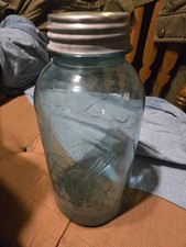half gallon blue mason jars for sale  Hazleton