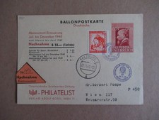 Ballonpostkarte 1948 österrei gebraucht kaufen  Wildeshausen