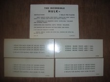 Cartes flipper hulk d'occasion  Rennes