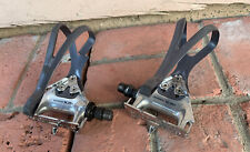 Pedais de bicicleta de estrada vintage Shimano 105 PD-1051 com clipe de dedo do pé anos 80 Japão comprar usado  Enviando para Brazil