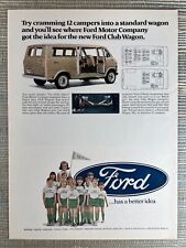 Ford Club Wagon Cargo Van Camp Ra-Pa-Ho 1968 anúncio impresso vintage comprar usado  Enviando para Brazil