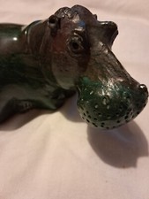 Malachite sculpture hippo for sale  MAIDENHEAD