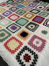 Retro crochet blanket for sale  LEEDS