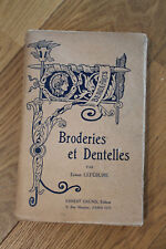 Broderies dentelles livre d'occasion  Vern-sur-Seiche