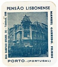 Etiqueta de bagagem HOTEL PENSAO LISBONENSE PORTUGAL (PORTO) comprar usado  Enviando para Brazil