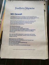 Plakat faz druck gebraucht kaufen  Stadecken-Elsheim