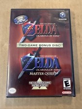Usado, 2003 Nintendo GameCube Legend of Zelda Ocarina of Time, bônus de dois jogos testado comprar usado  Enviando para Brazil