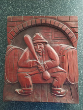 Wooden carved plaque for sale  MARKET RASEN