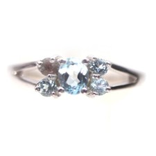 Sky blue topaz usato  Napoli