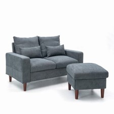 Linen loveseat seater for sale  USA