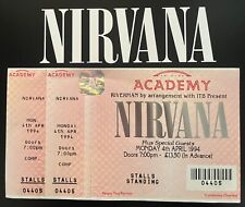 Very Rare NIRVANA Ticket 4th April 1994 Cancelled Day before Kurt Cobain Passed comprar usado  Enviando para Brazil