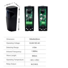 Coppia fotocellule universali usato  Casapesenna