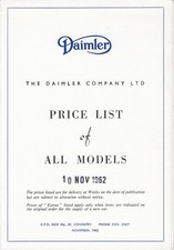 Daimler models price for sale  CHELTENHAM