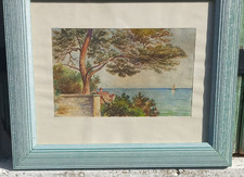 Tableau aquarelle xxe d'occasion  Le Val